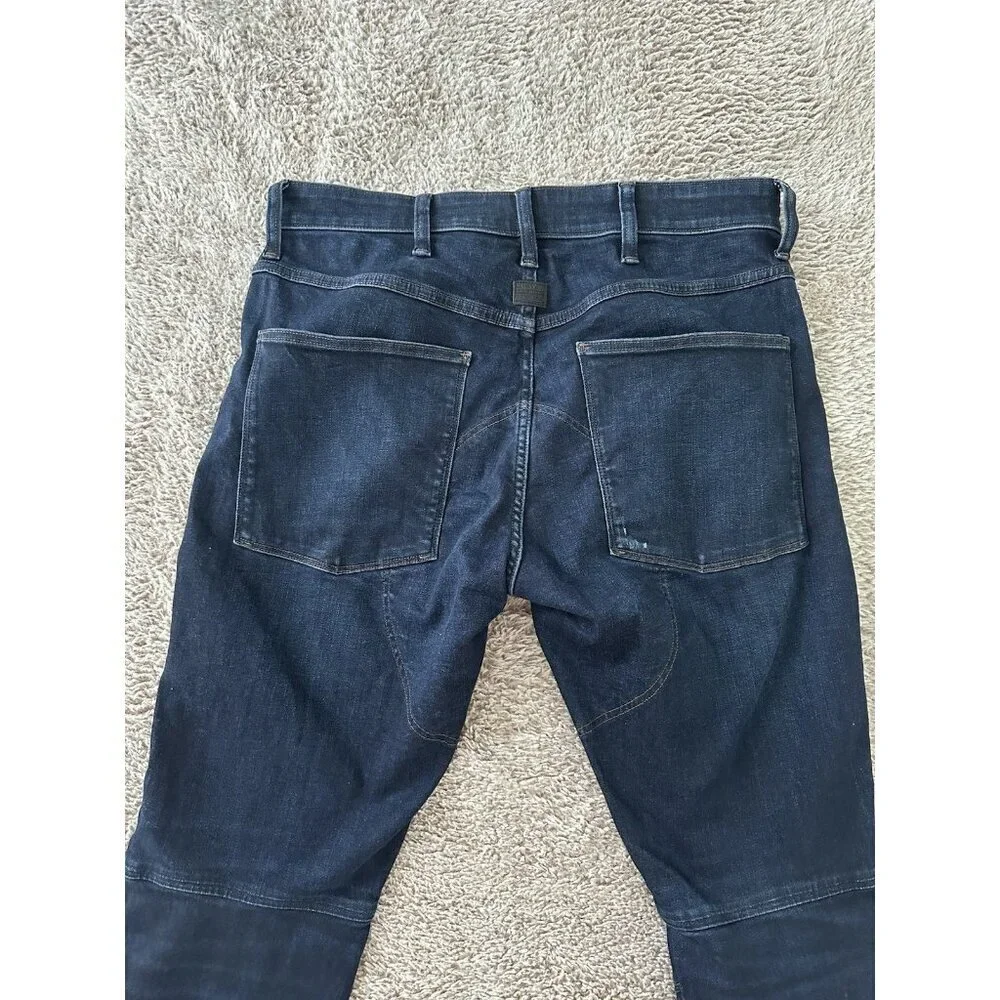 G Star RAW Jeans Mens Blue 5620 3D Slim Moto Style Biker Denim Pants